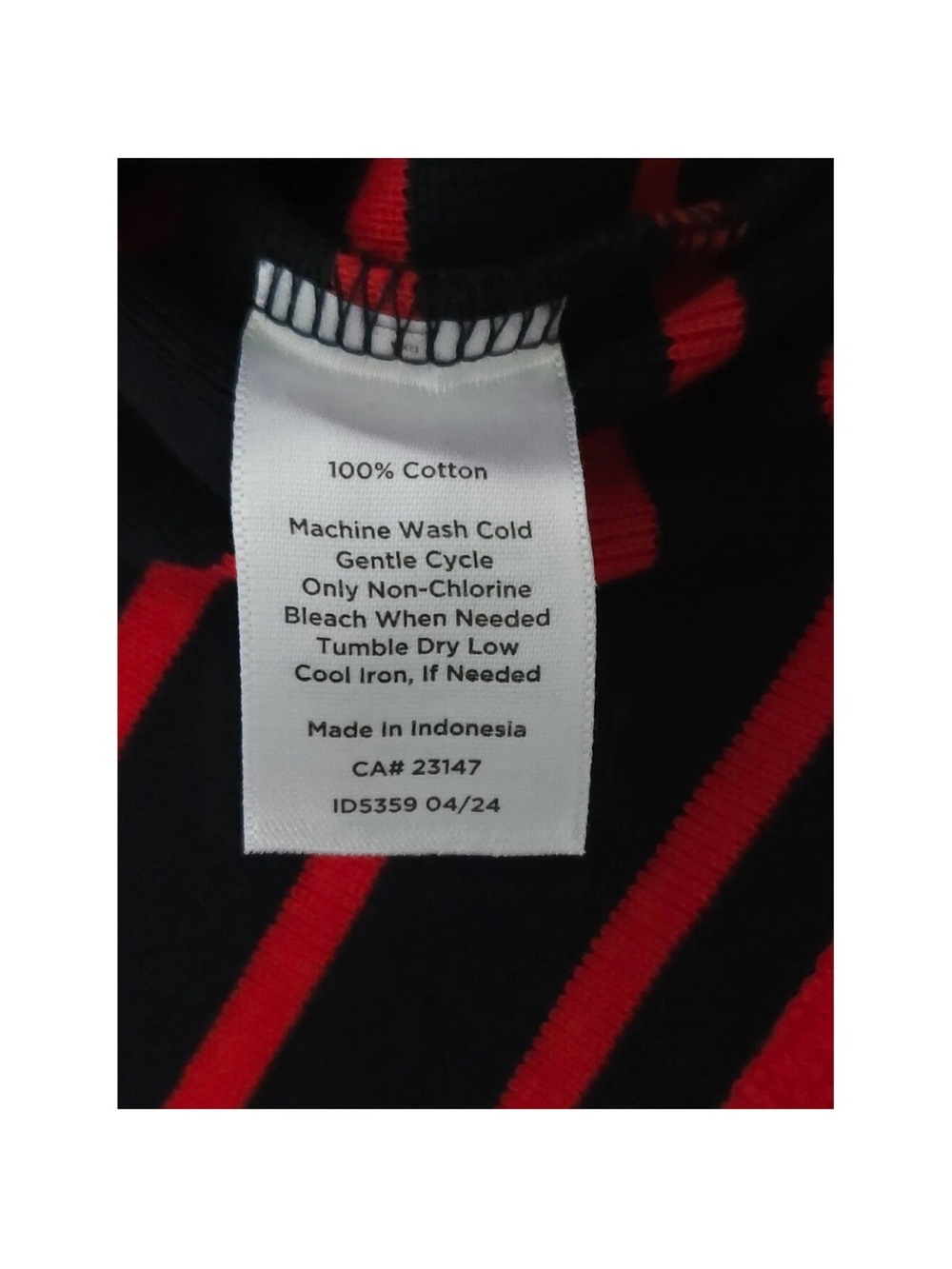 Talbots Cardigan M Navy Blue Red Striped Gold Buttons Preppy Academia, Work EUC - Picture 11 of 11